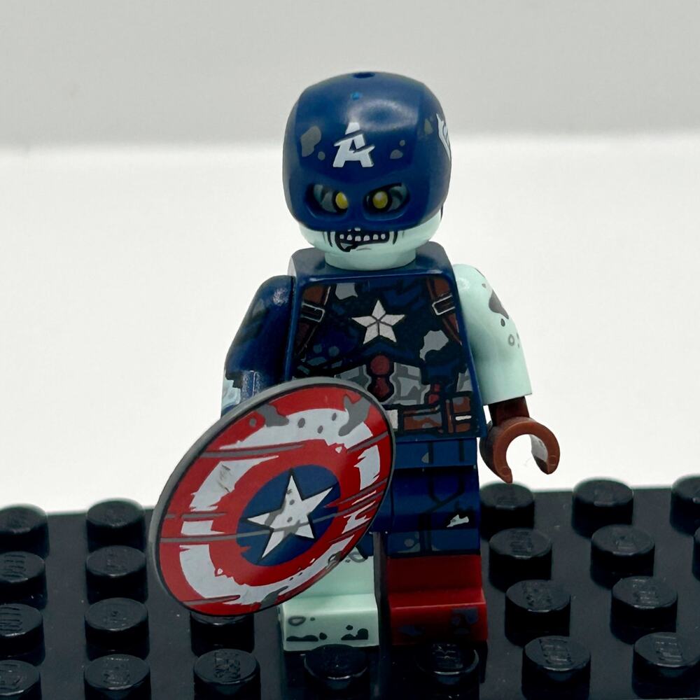 LEGO Zombie Captain America Marvel Studios Superheroes Minifigure 71031 EUC